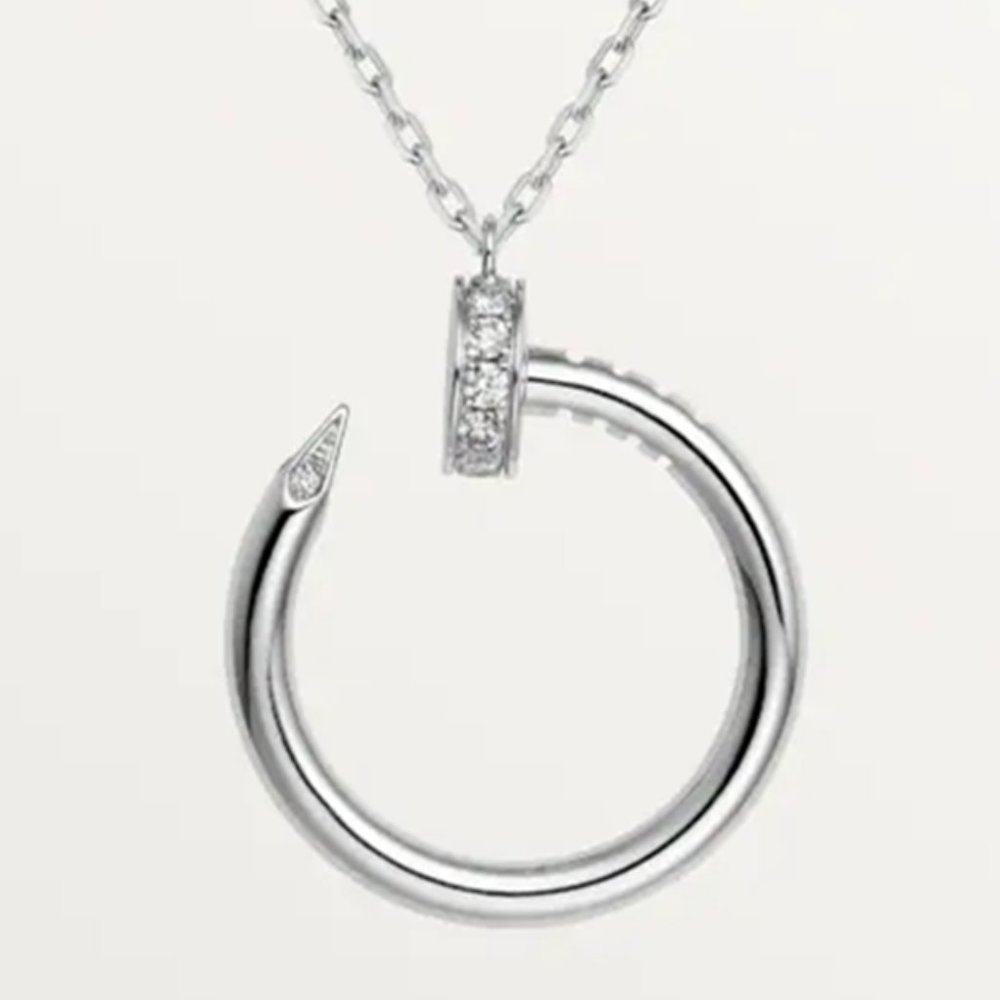 New! Nail Pendant Necklace Stainless Steel